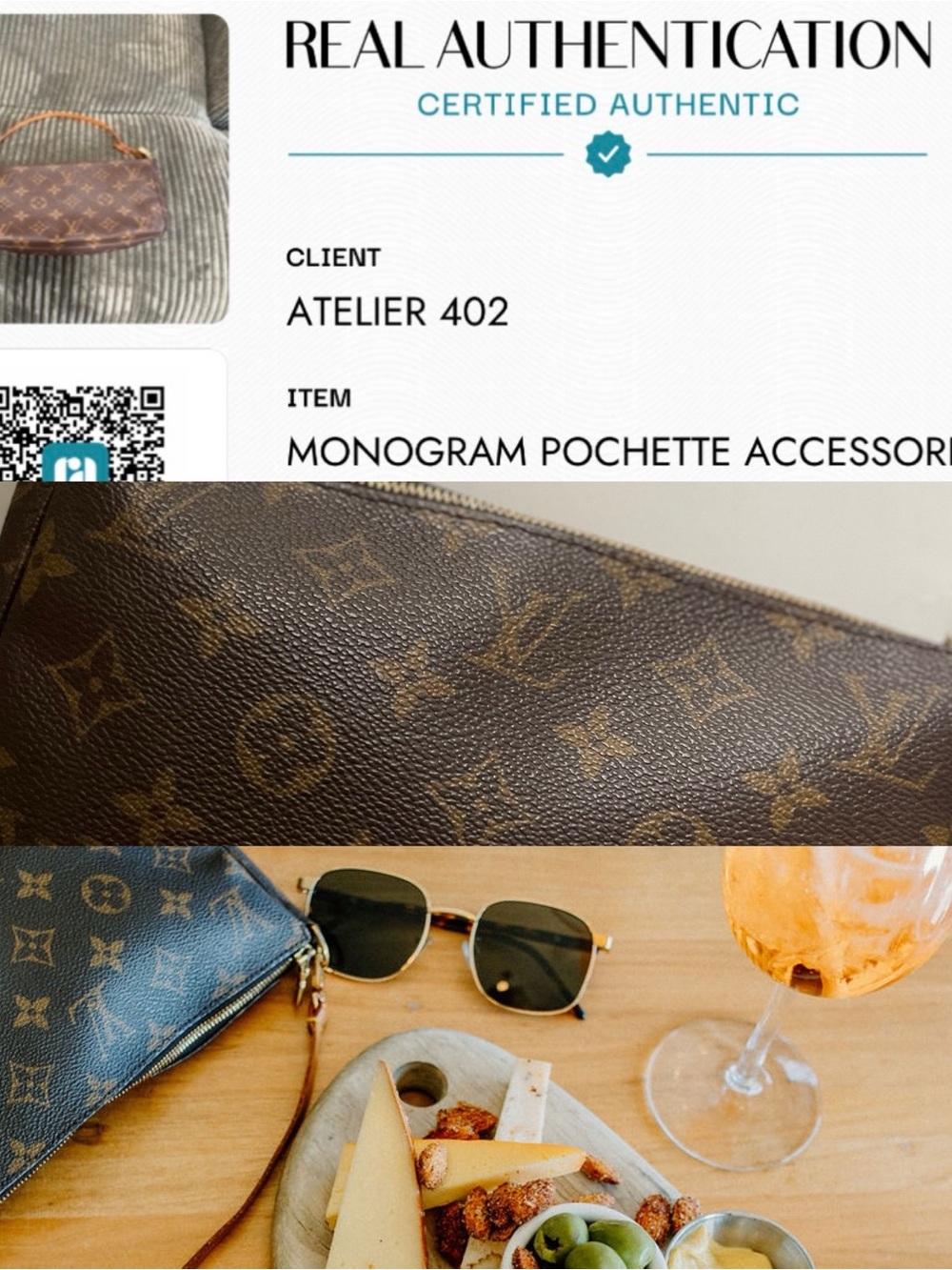 Authentic Louis Vuitton Monogram Pochette Accessoires Mini Shoulder Bag - Picture 12 of 12